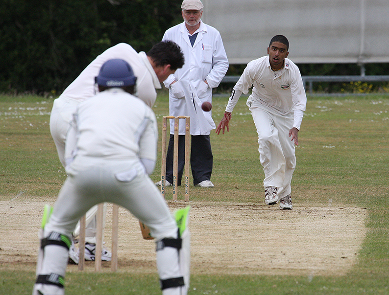 Nalin Chouhan - man of the match for Woodbury with a hat-trick against Tiverton Nalin Chouhan - man of the match for Woodbury with a hat-trick against Tiverton