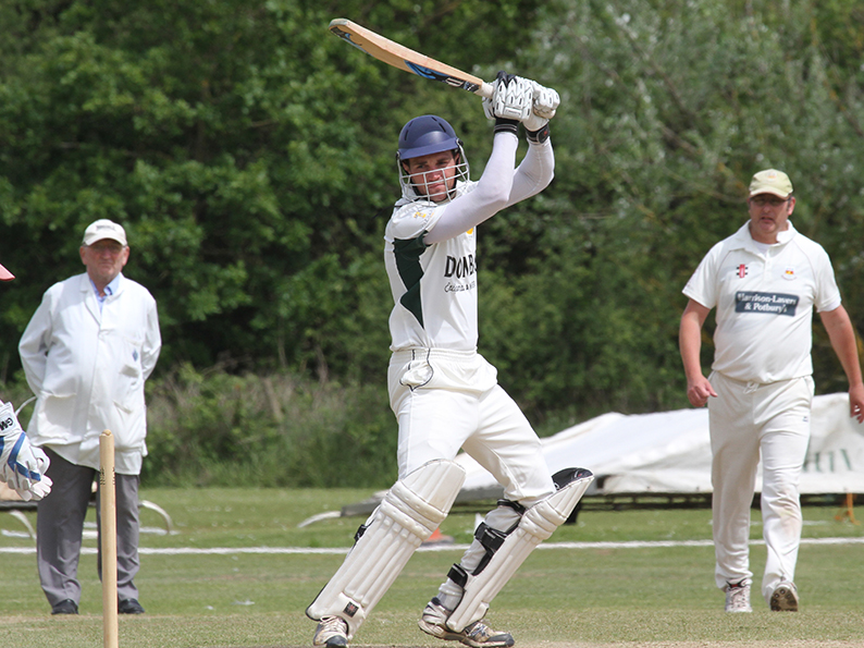 Lloyd Murrin - hit a half-century for Budleigh against Sandford Lloyd Murrin - hit a half-century for Budleigh against Sandford