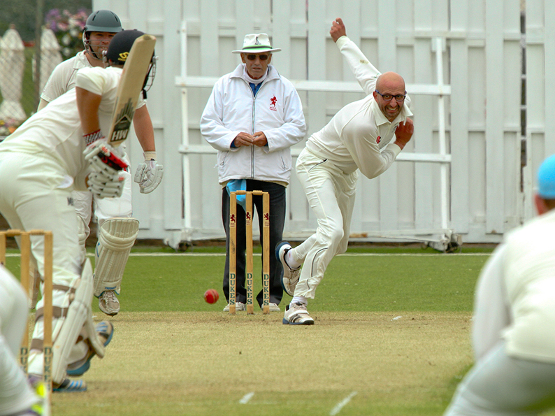 Matt Westaway - bowled well for North Devon Matt Westaway - bowled well for North Devon