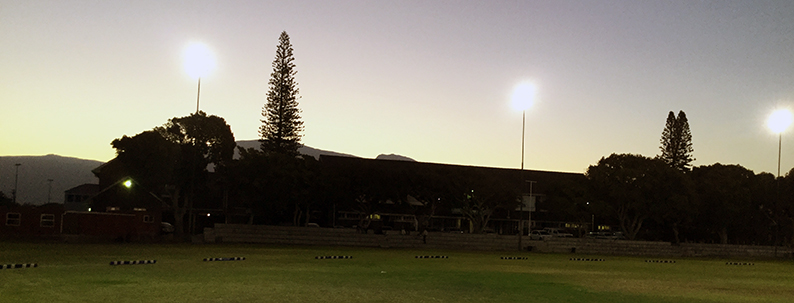 All lit up ready for the big game