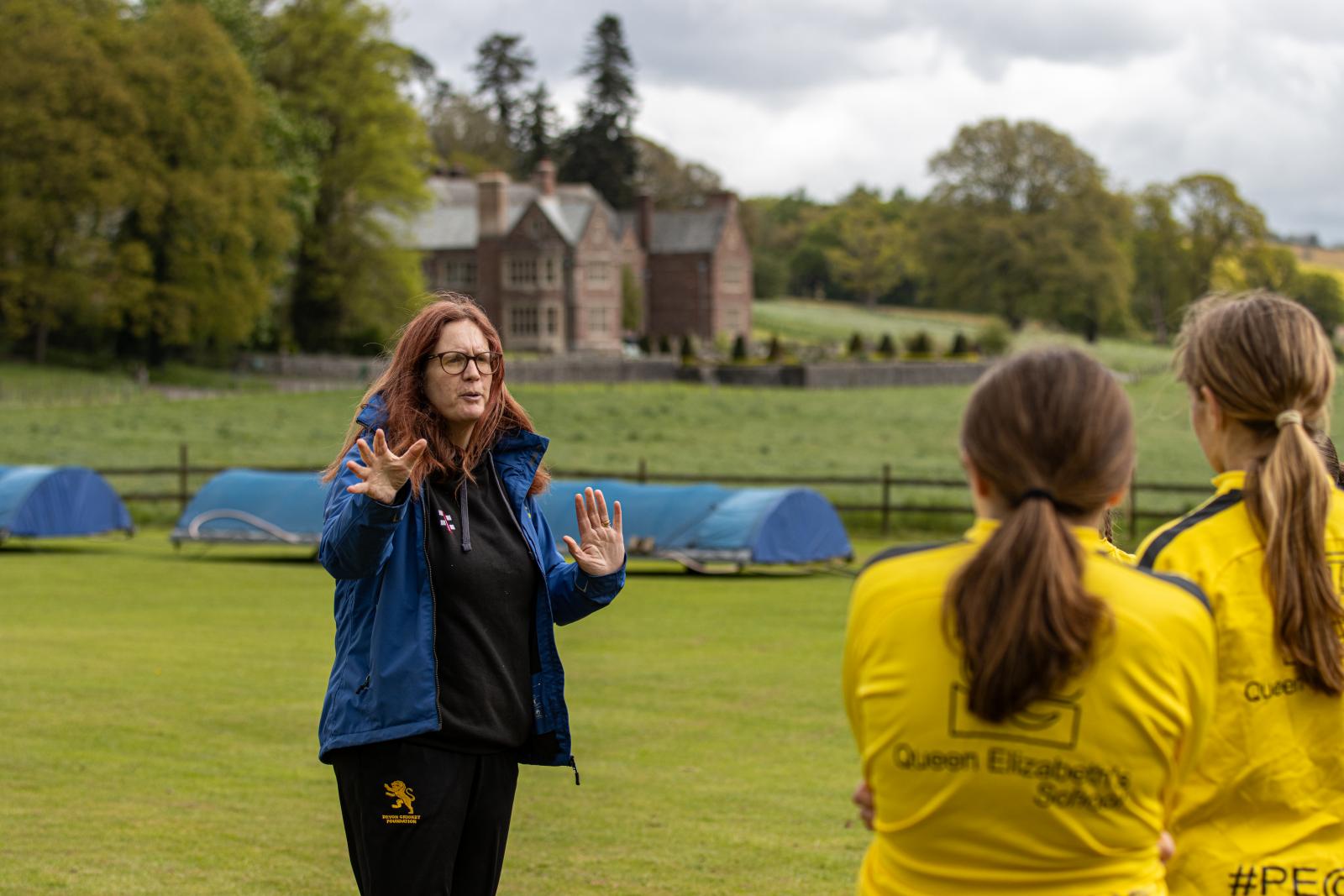 Ann-Marie Presswell delivering on a Girls' Leadership Course.