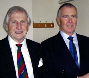 Stuart Munday (left) with his lifelong friend Jack Davey