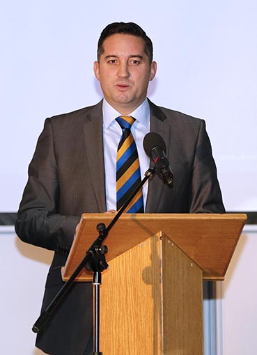Matt Theedom, who has paid tribute to Cooke for his work with DCB