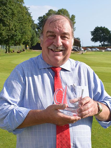 Tim Chapman with his engraved tankard | Photo: Conradcopy Ltd