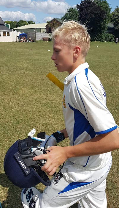 Tour captain Jack Whittaker, pictured here after making a a century against Dorset last season