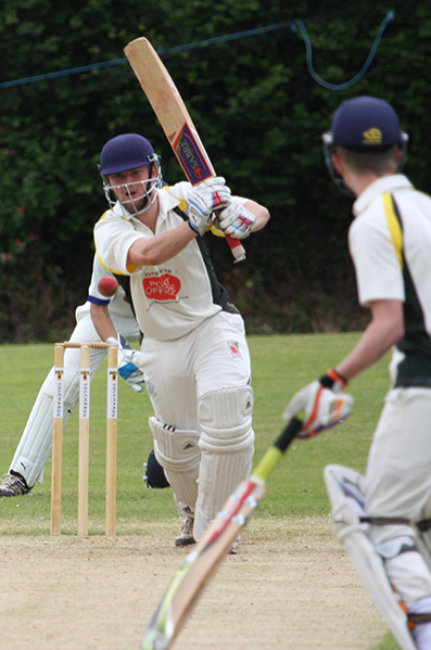 Dom Durman batting for Ashburton against Bridestowe