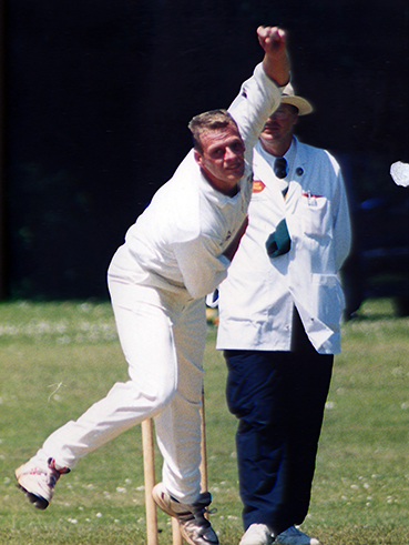 Damian Worrad in full flow for Barton