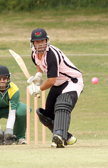 Sand Allen batting for Exmouth in the NatWest Club T20