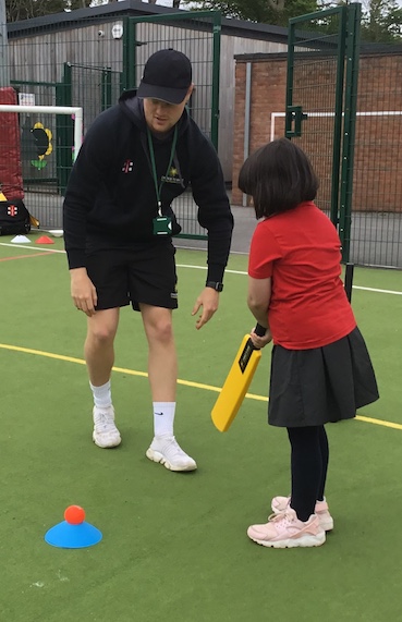Niall Leahy at work at a South Devon primary school