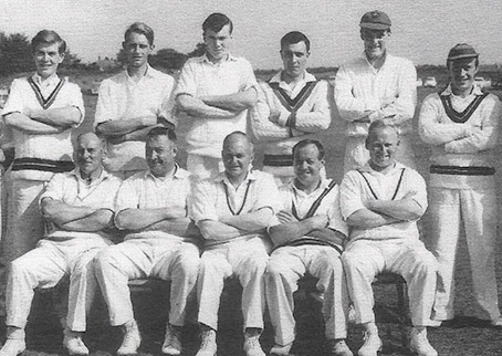 Tavistock in 1963 at the Ring: Back (left to right): Roger Quick, Evan Kemp, Jack Davey, Maurice Craze, Geoff Husband, Bob Quick. Front: George Clements, Erid Davey, Doug Treloar, Eric Jarman, Gerry Parsons.