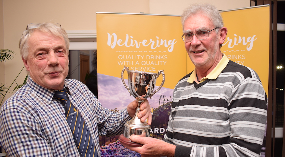 Dave Gambie (right) receiving the DCL