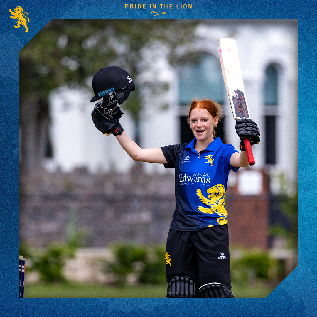 Grace Golsworthy on her way to 115* against Gloucestershire. credit: Mark Lockett Photography