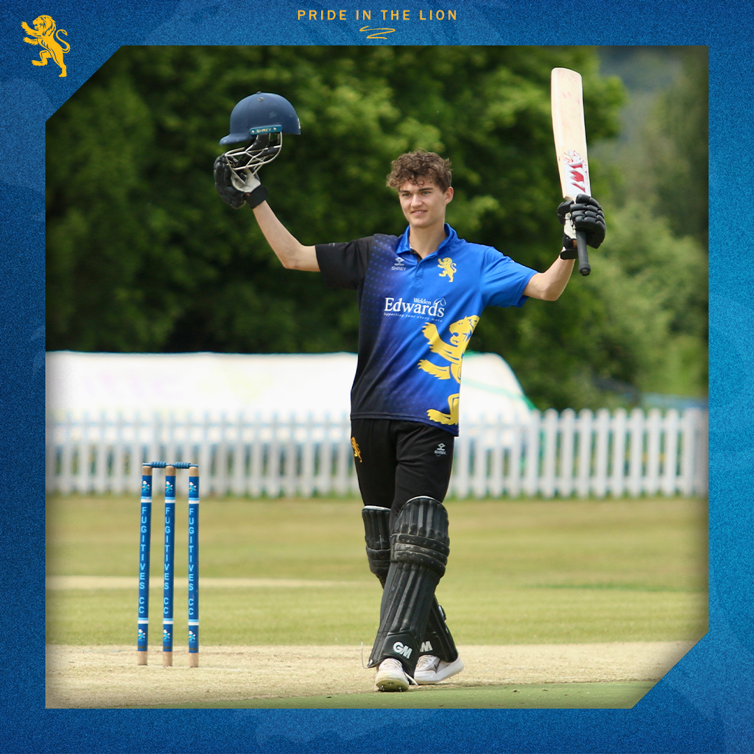 Alex Tipper hit a spectacular 194 against Glamorgan. credit: DT Sports Photography