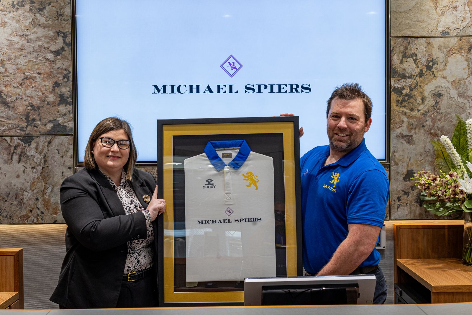 Michael Spiers' Nicky and Matt Cooke at the Plymouth store.