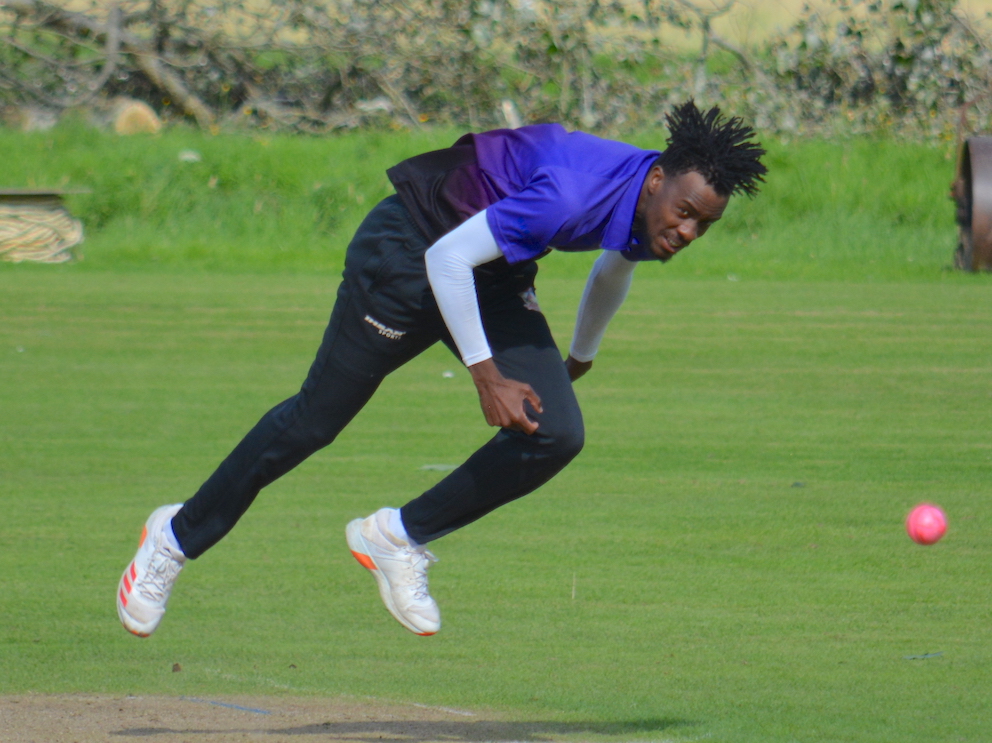 Trevor Gwandu, whose three-wicket burst holed Stoke Gabriel below the waterline