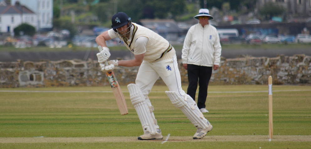 Calum Haggett on the way to Devon's top score of 61 in the first innings of the match against Berkshire at Instow