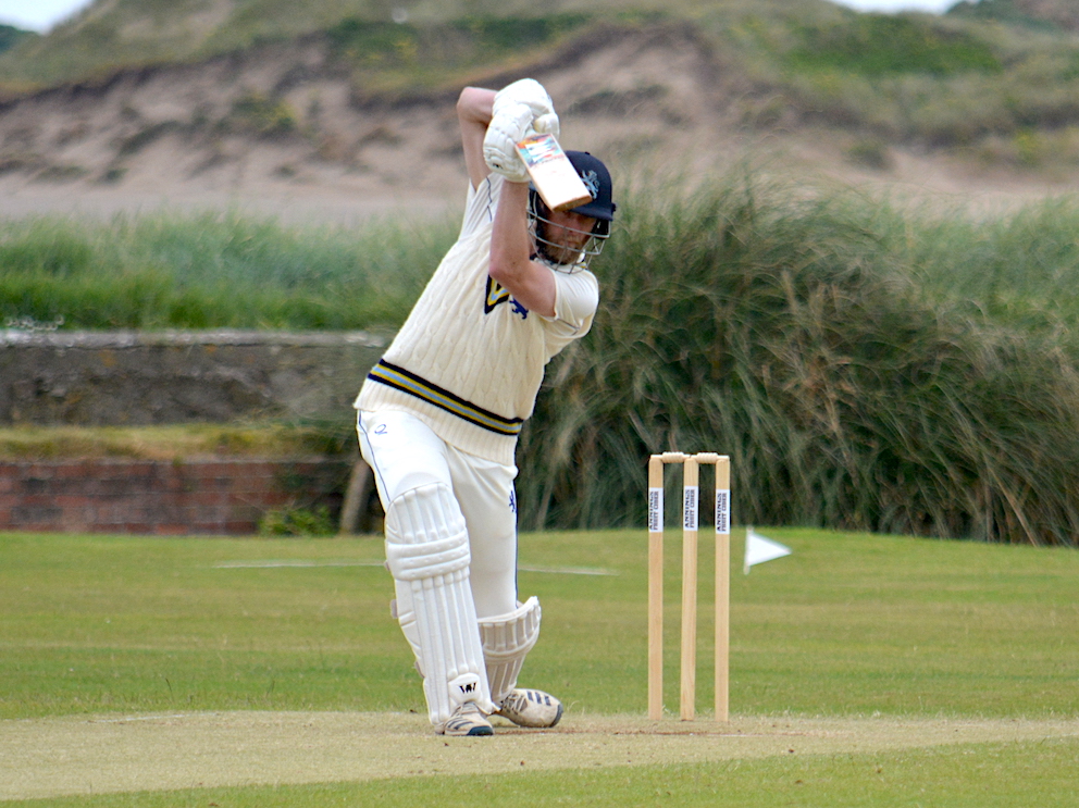 Devon's Calum Haggett puts the ball away through the covers<br>credit: Conrad Sutcliffe - no re-use without copyright owner's consent