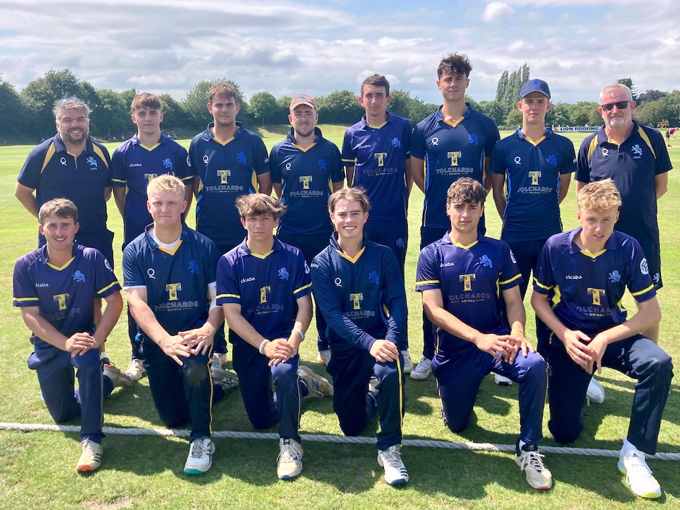 Devon Lions (back, left to right): Tim Western (coach), Sammy Broomhead, Jonty Walliker (captain), Sam Read, Josh Farley, Joe Gore, Sam Elstone, Mike Cherry (manager); front: Jack Ford, Lawrence Walker, Teddy Haffenden, Adam Small, Harry Passenger, Matt Jeacock