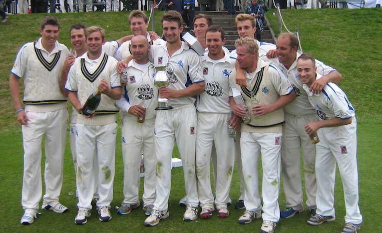 The 2014 Unicorns Trophy-winning team after their victory over Oxfordshire