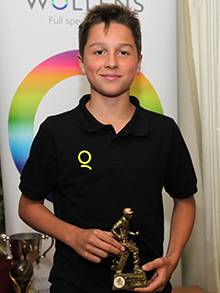 Blaise Baker - two time winner at U12 level